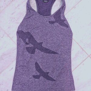 Oiselle wings out racerback tank.- Small Purple